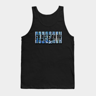 Research Flat Earth Canvas Tank Top